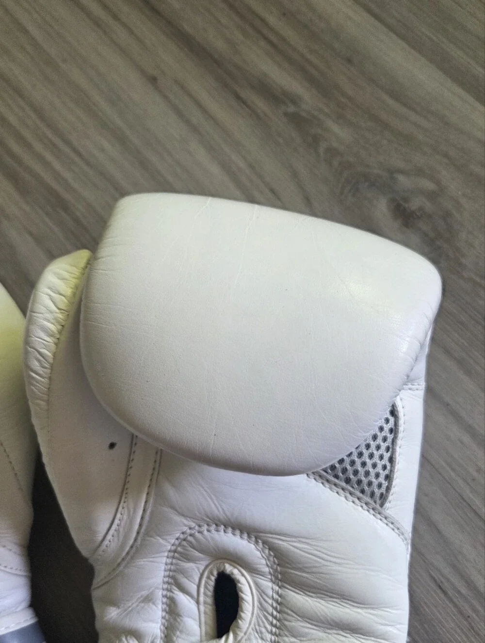 Fight Camp Boxing Gloves Small 12 oz. White Leather EUC